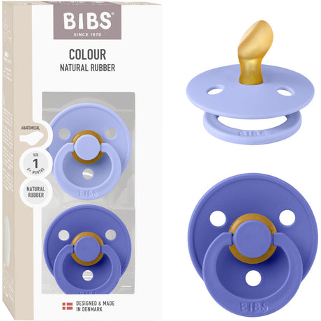 Bibs Hush/Grape Sut Colour 2-Pak Anatomical Latex
