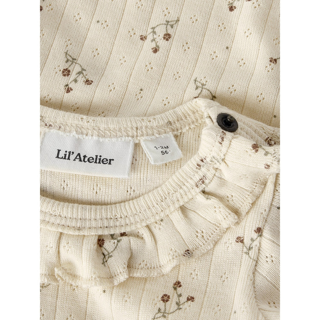 Lil'Atelier Novelle Peach Flower Nbfrachello Ria Ls Slim Body Lil