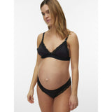 Mama;licious Black Mlreece Feed Me Bra 2F