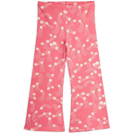 Mini Rodini Pink Starfall AOP Flared Trousers