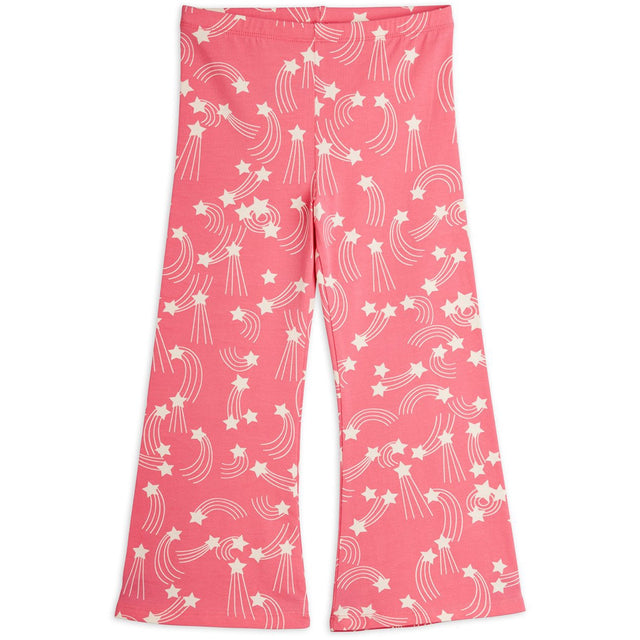 Mini Rodini Pink Starfall AOP Flared Trousers