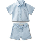 Calvin Klein Breezy Blue Woven Kort Sæt