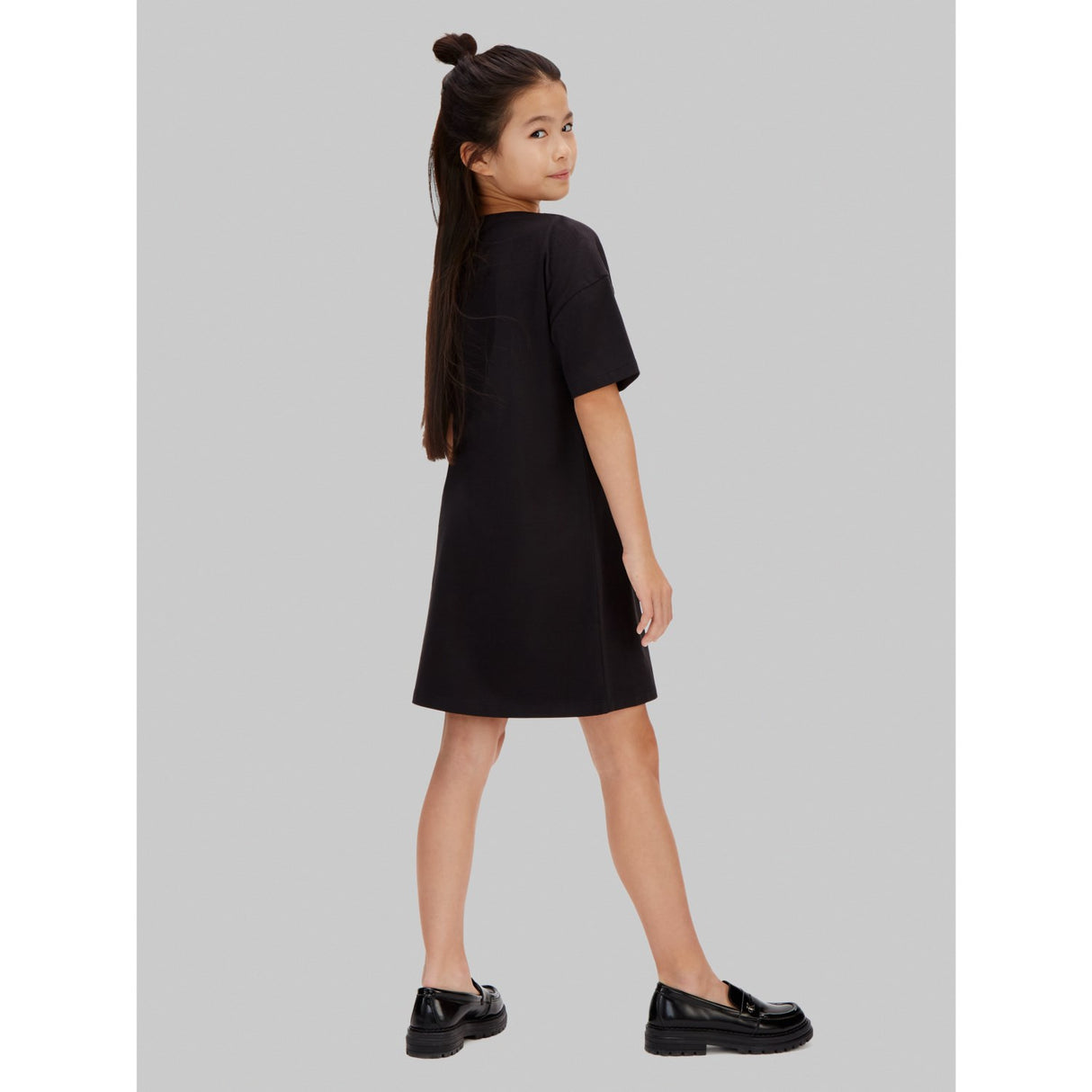 Calvin Klein 1716 Black Ck Monogram Tee Kjole