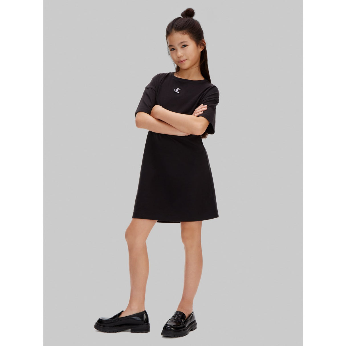 Calvin Klein 1716 Black Ck Monogram Tee Kjole