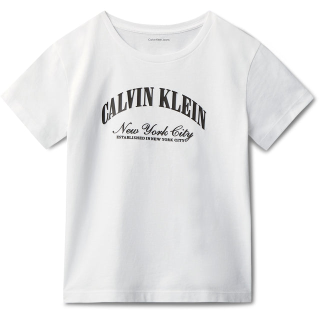 Calvin Klein White Ck Collegiate Ss T-Shirt
