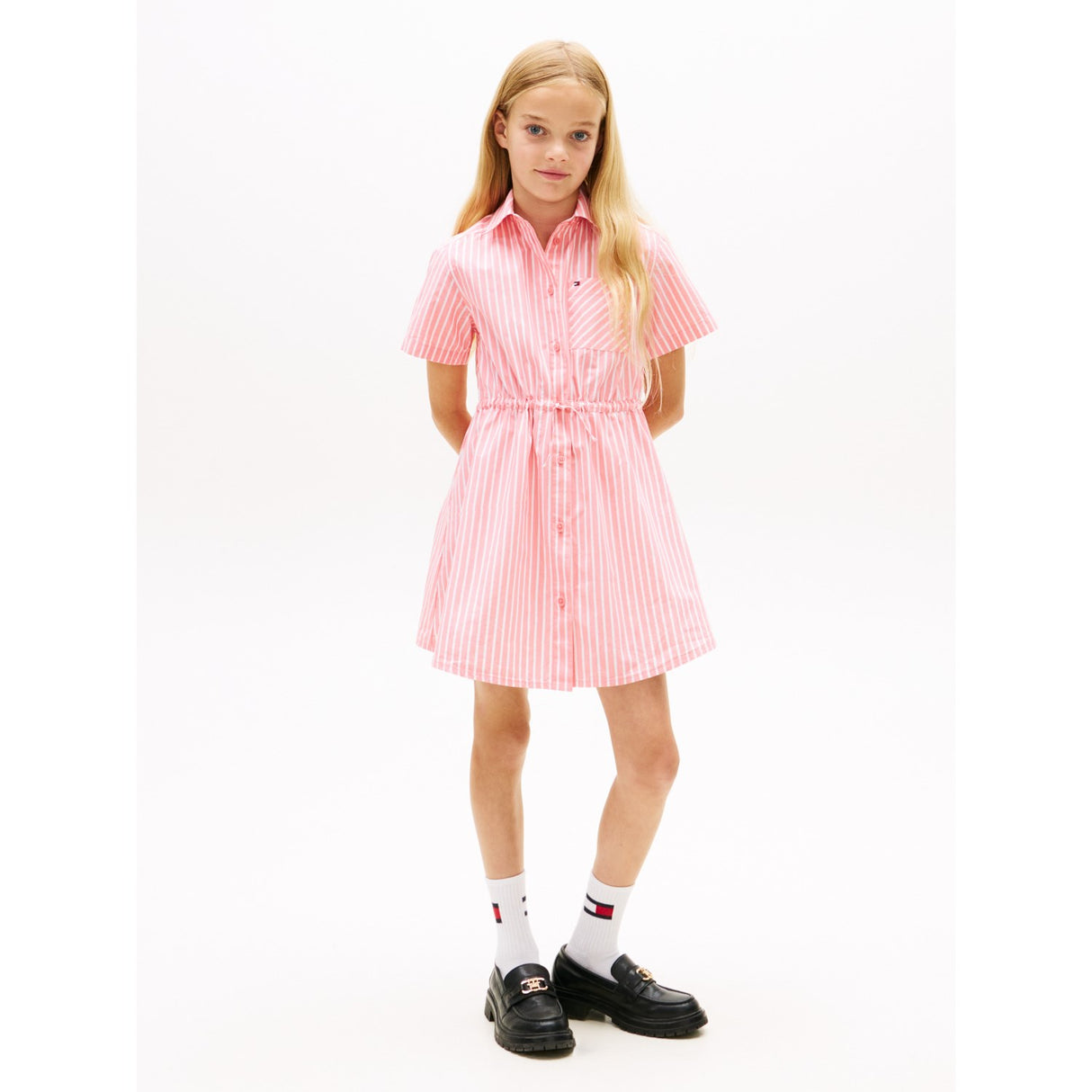 Tommy Hilfiger Tropical Blush Stripes Poplin Stripes Skjorte Kjole
