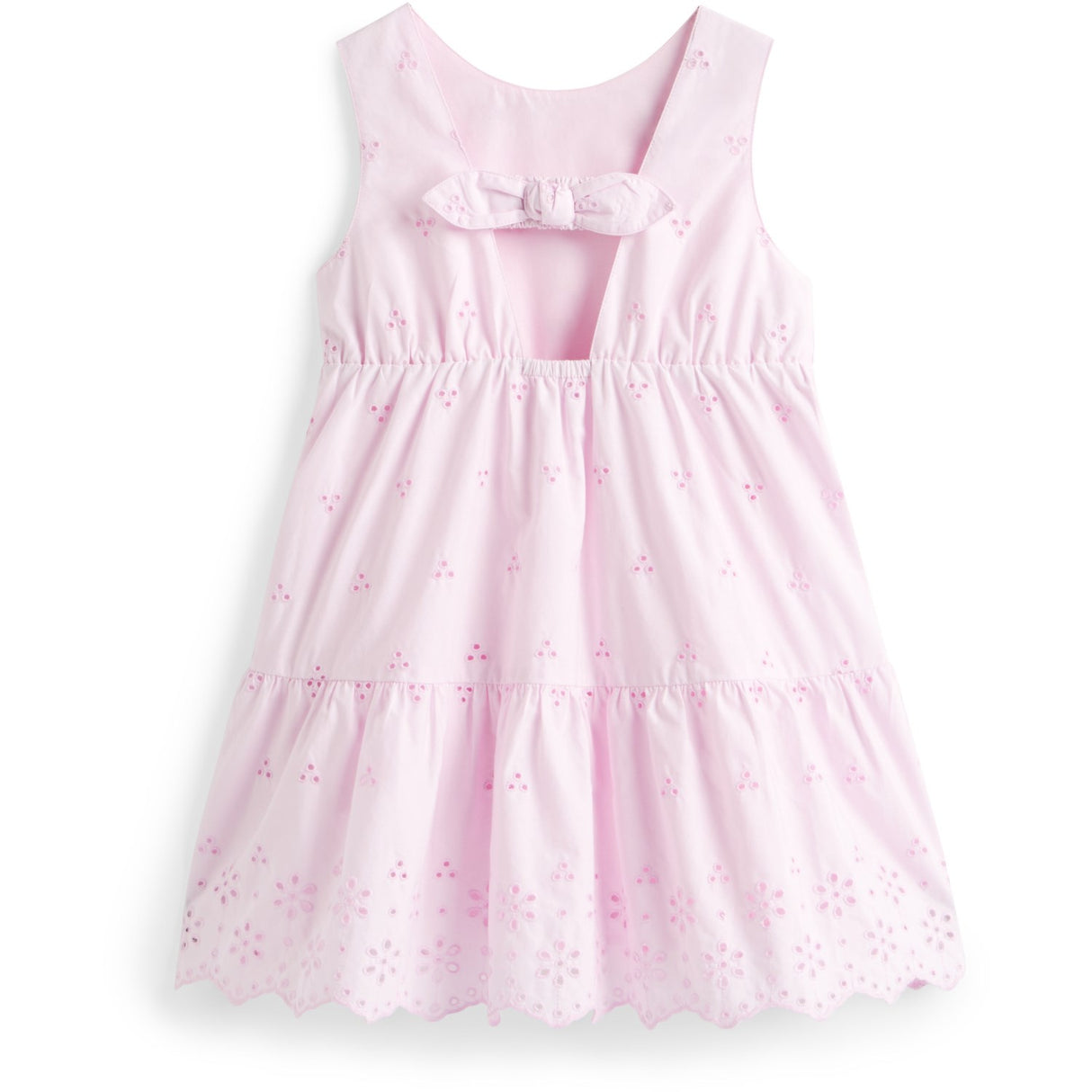 Tommy Hilfiger Pearly Pink Lg Broderie Anglaise Sløjfe Kjole