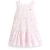 Tommy Hilfiger Pearly Pink Lg Broderie Anglaise Sløjfe Kjole