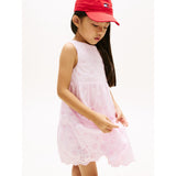 Tommy Hilfiger Pearly Pink Lg Broderie Anglaise Sløjfe Kjole
