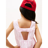Tommy Hilfiger Pearly Pink Lg Broderie Anglaise Sløjfe Kjole