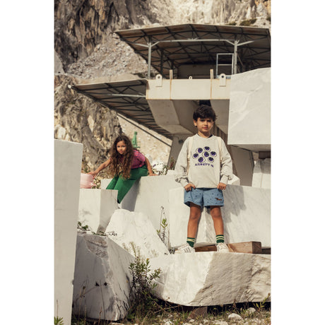 Mini Rodini Blue Lw Denim Dots AOP Shorts 2