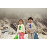 Mini Rodini Off-white Alien Chenille Sweatshirt