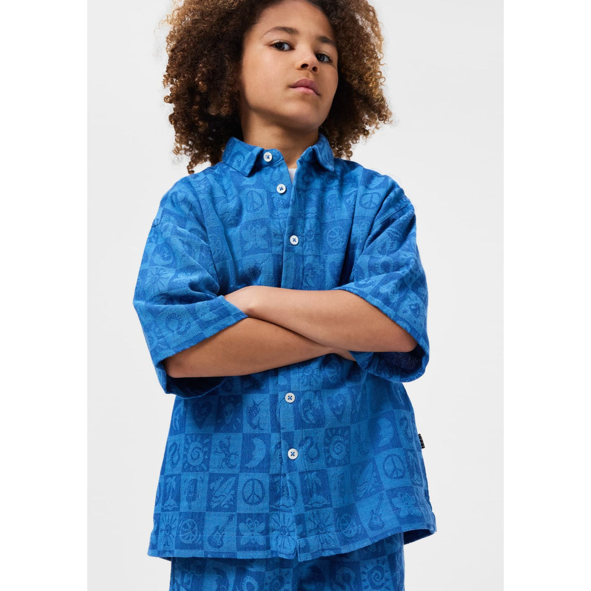 Molo Symbol Check Richie Bluse