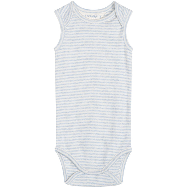 Serendipity Mist/Offwhite Baby Tank Stripe