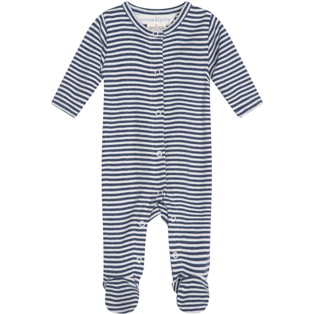 Serendipity Navy/Offwhite Newborn Stripe Dragt