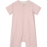 Serendipity Coral/Offwhite Baby Kort Dragt Stripe