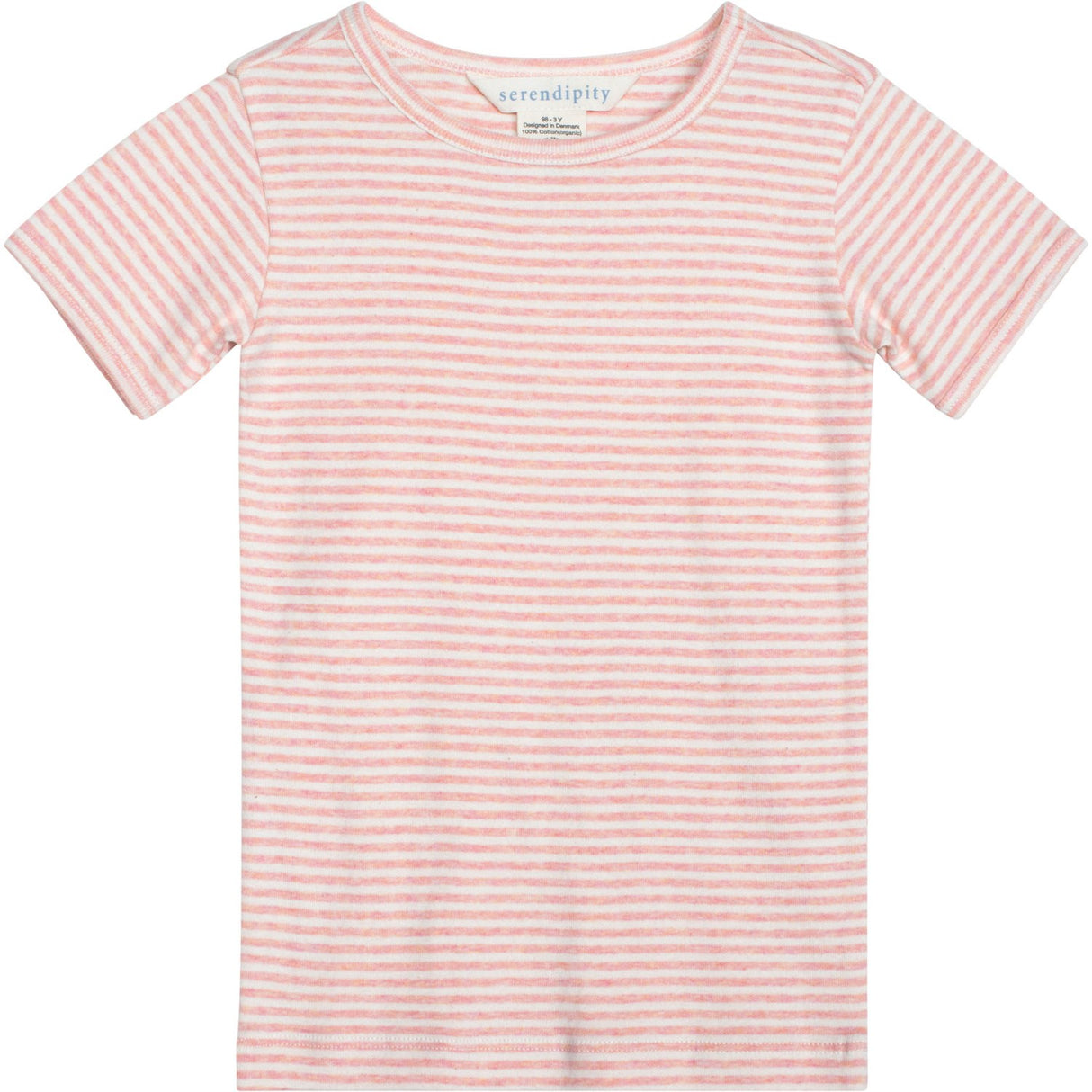 Serendipity Coral/Offwhite T-Shirt Stripe