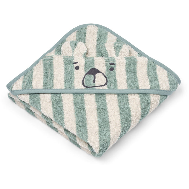 LIEWOOD Peppermint / Creme De La Creme Albert Hooded Håndklæde