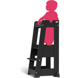 tiSsi® Black Laquer Felix Læringstårn Massiv Bøg