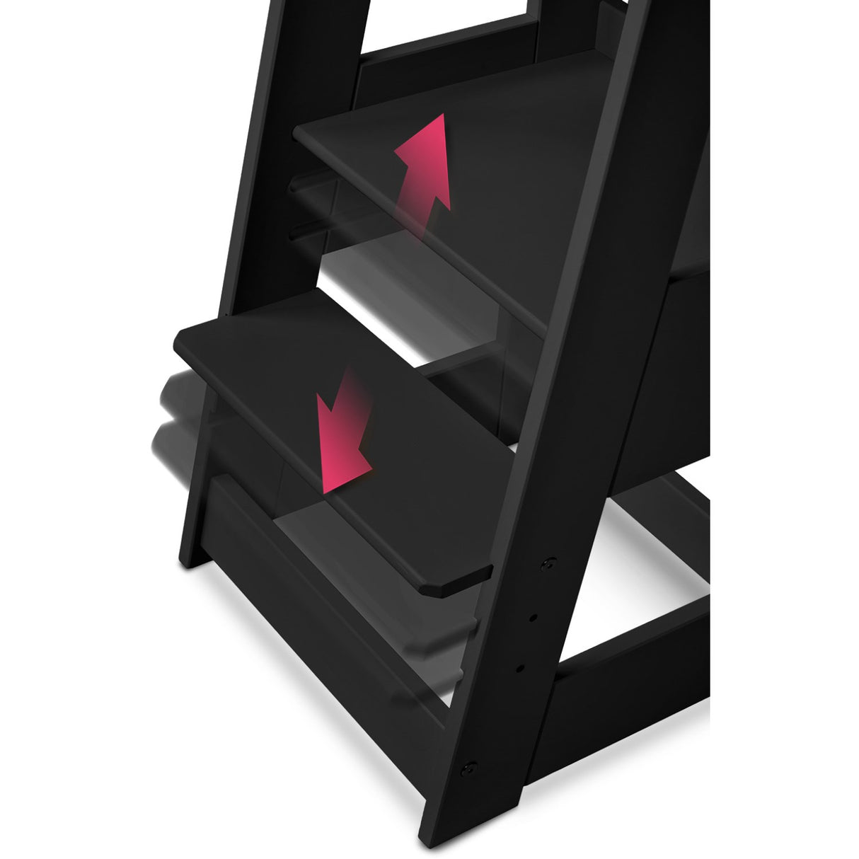 tiSsi® Black Laquer Felix Læringstårn Massiv Bøg