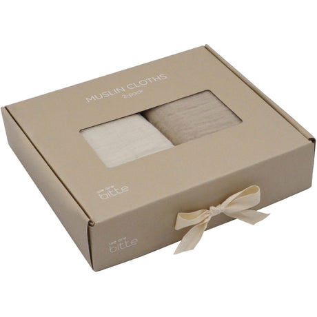 We Are Bitte Light Sand / Clay Muslin 2-Pak Gaveæske