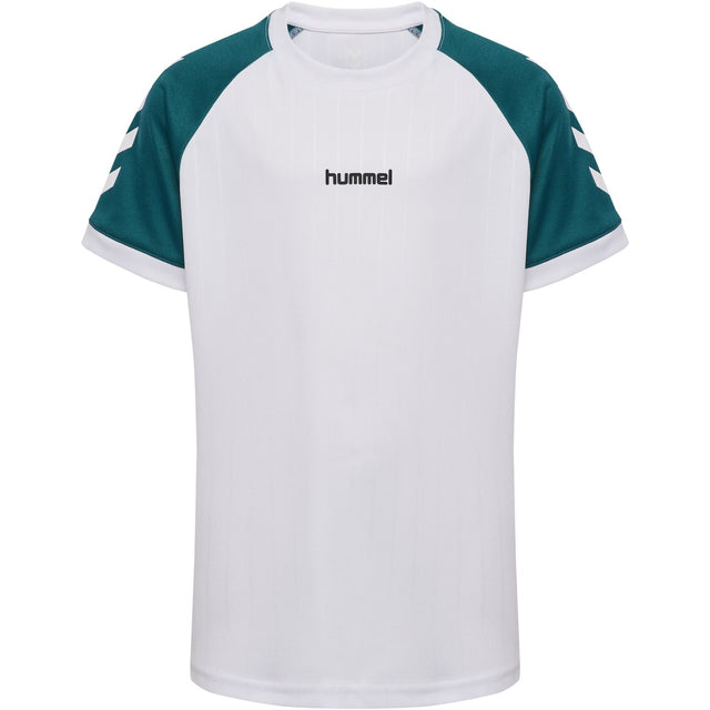 Hummel White Jr Stripe T-Shirt S/S