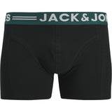Jack & Jones Junior Black Sense Trunks 3-Pak Noos Jnr