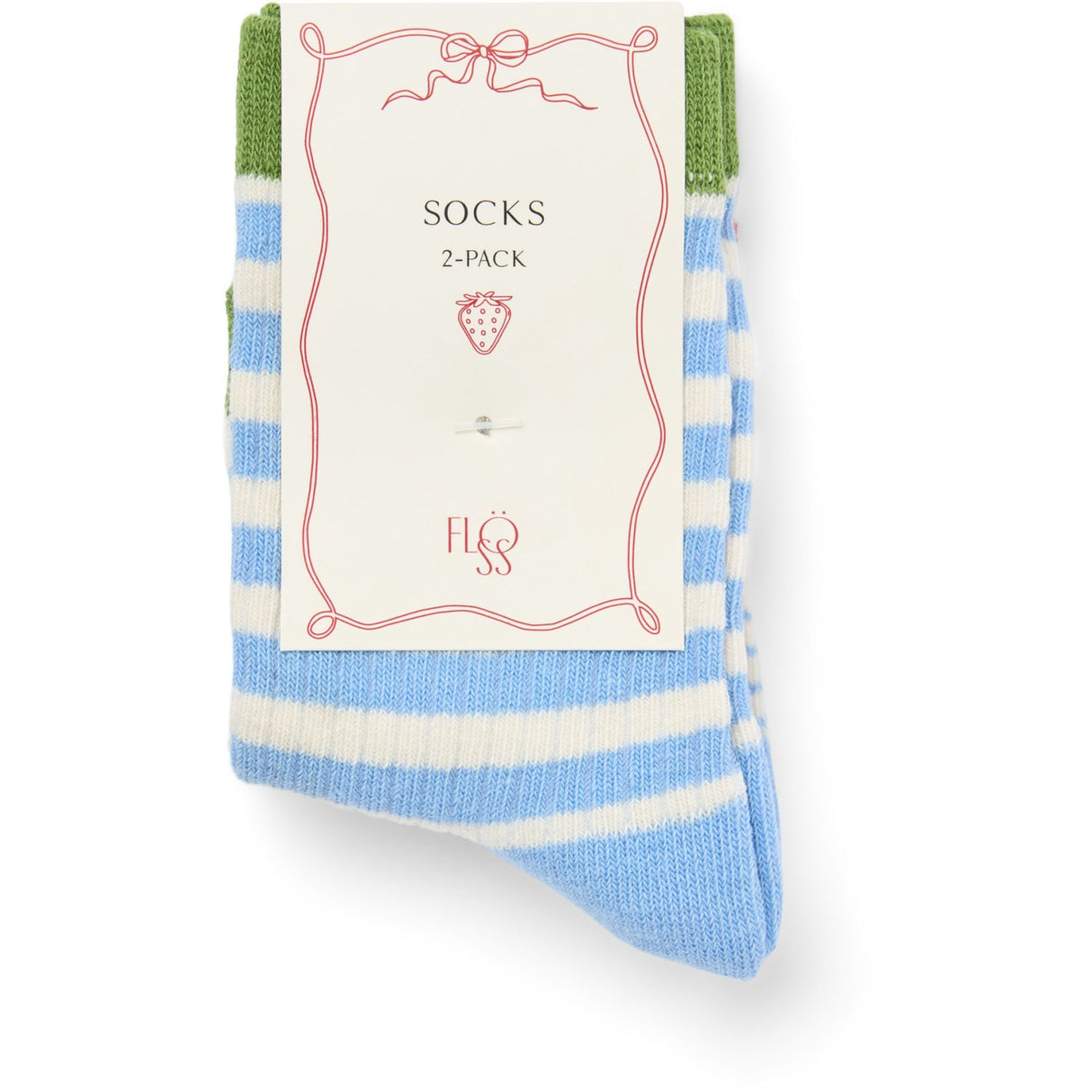 Flöss Blue Stripe Mix 2-pack Vilde Strømper 2-pack