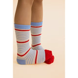 Flöss Blue Stripe Mix 2-pack Vilde Strømper 2-pack