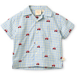 Flöss Blue Gingham Albert Skjorte