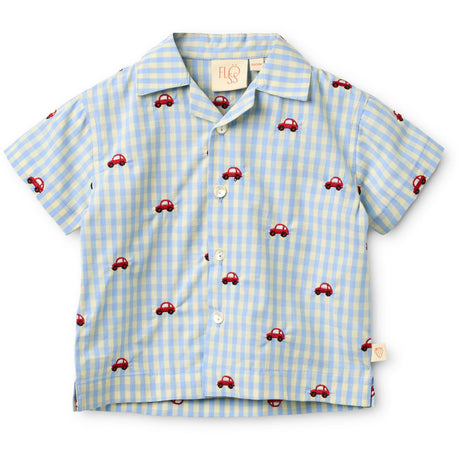 Flöss Blue Gingham Albert Skjorte