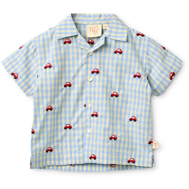Flöss Blue Gingham Albert Skjorte