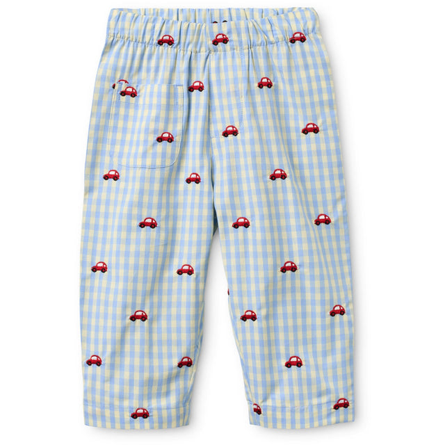 Flöss Blue Gingham Albert Bukser