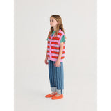 Bobo Choses Purple Bc Striped Strikket Vest