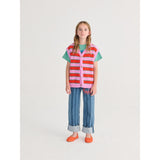 Bobo Choses Purple Bc Striped Strikket Vest
