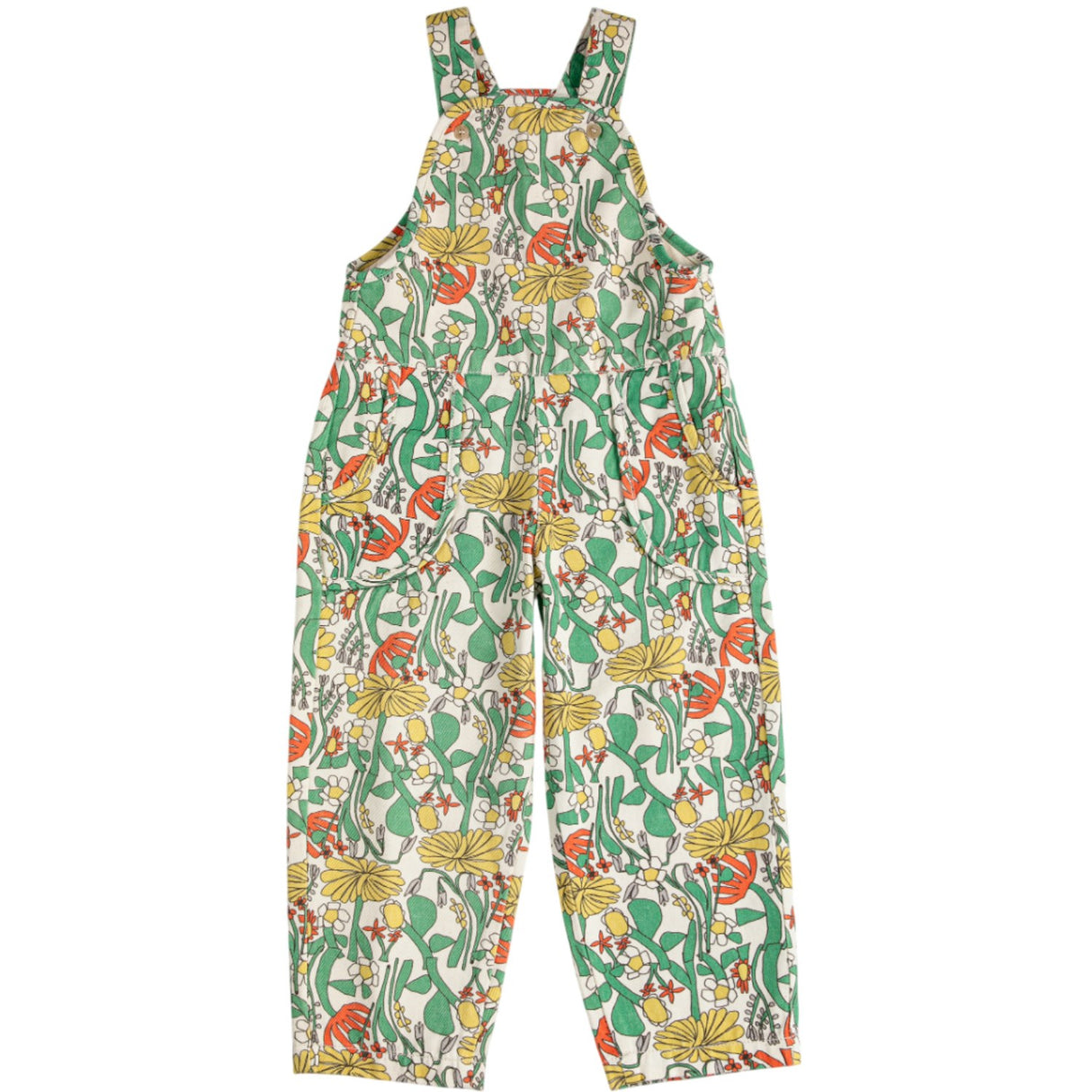 Bobo Choses Offwhite Farve Herbalist All Over Woven Dungaree