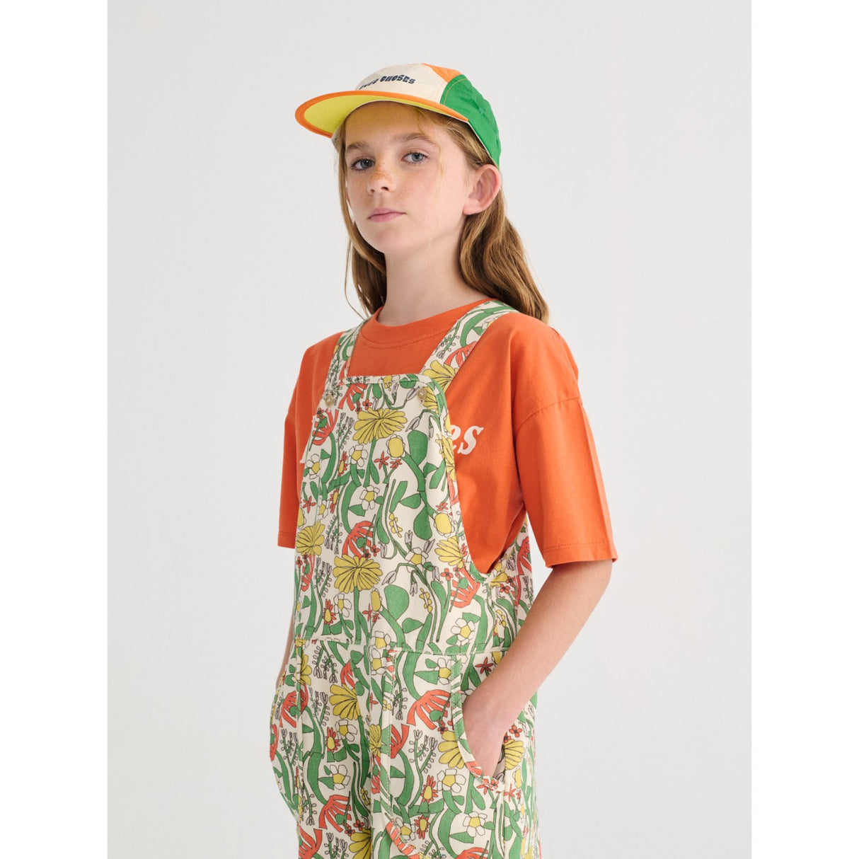 Bobo Choses Offwhite Farve Herbalist All Over Woven Dungaree