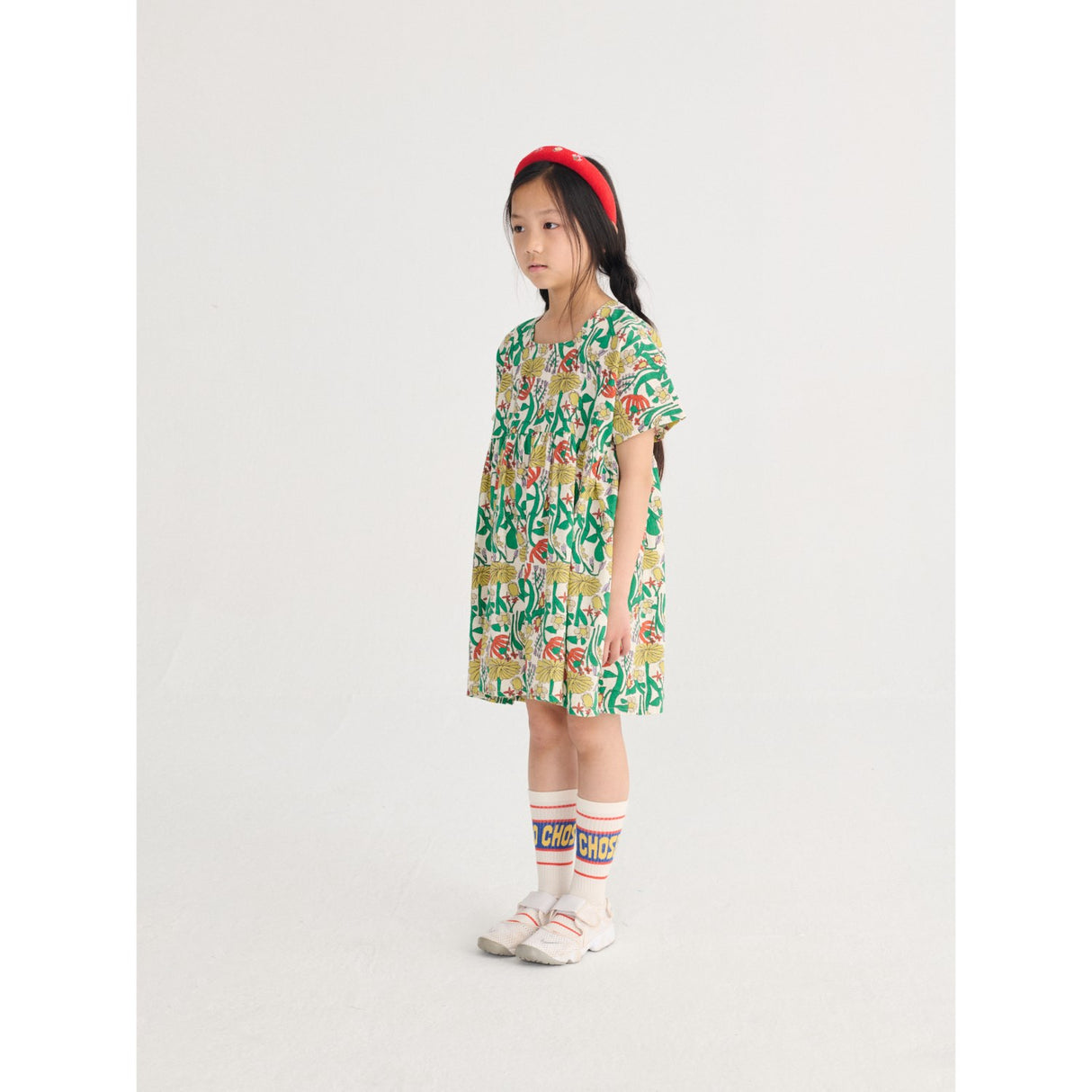 Bobo Choses Offwhite Farve Herbalist All Over Woven Kjole