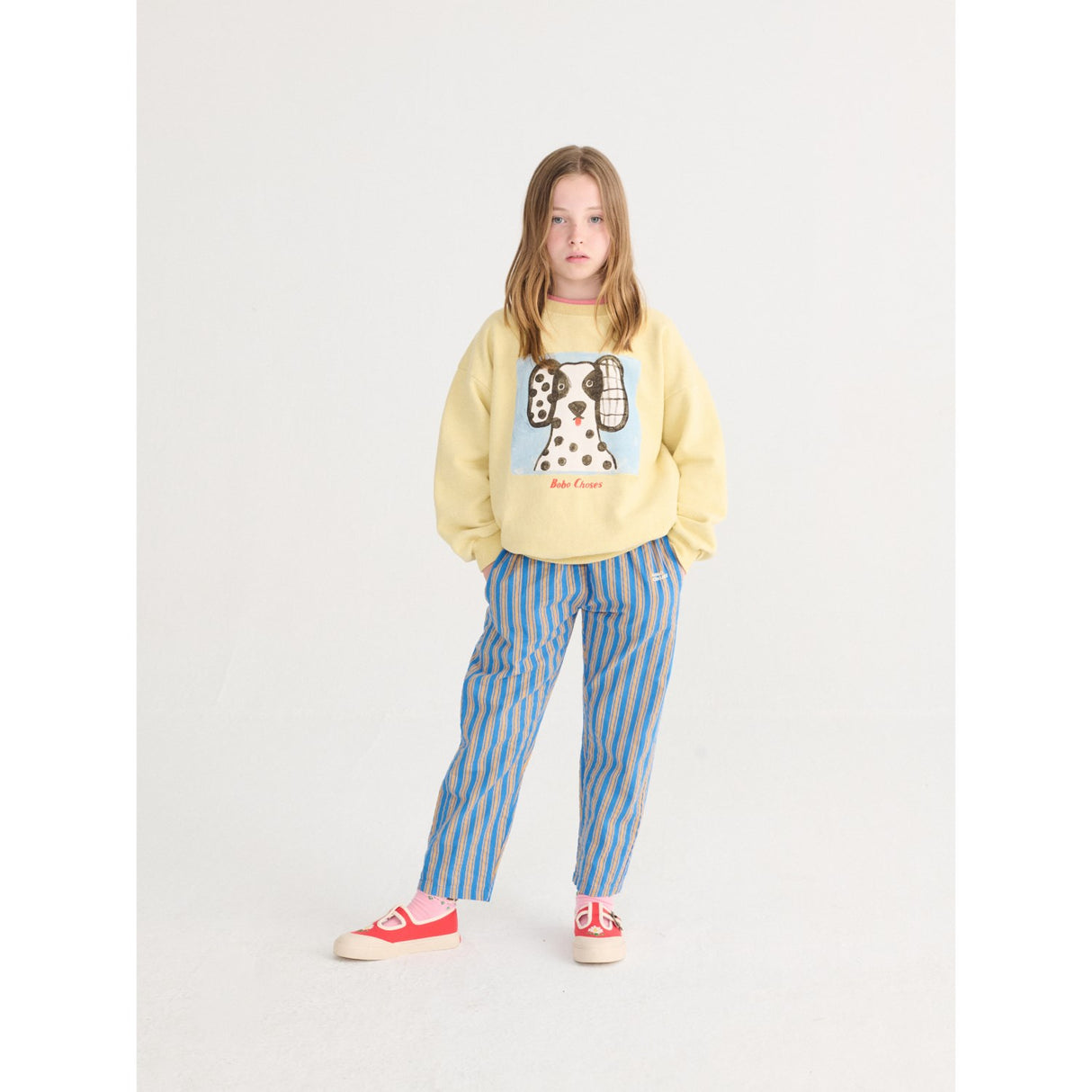 Bobo Choses Navy Blue New Hairline Woven Bukser