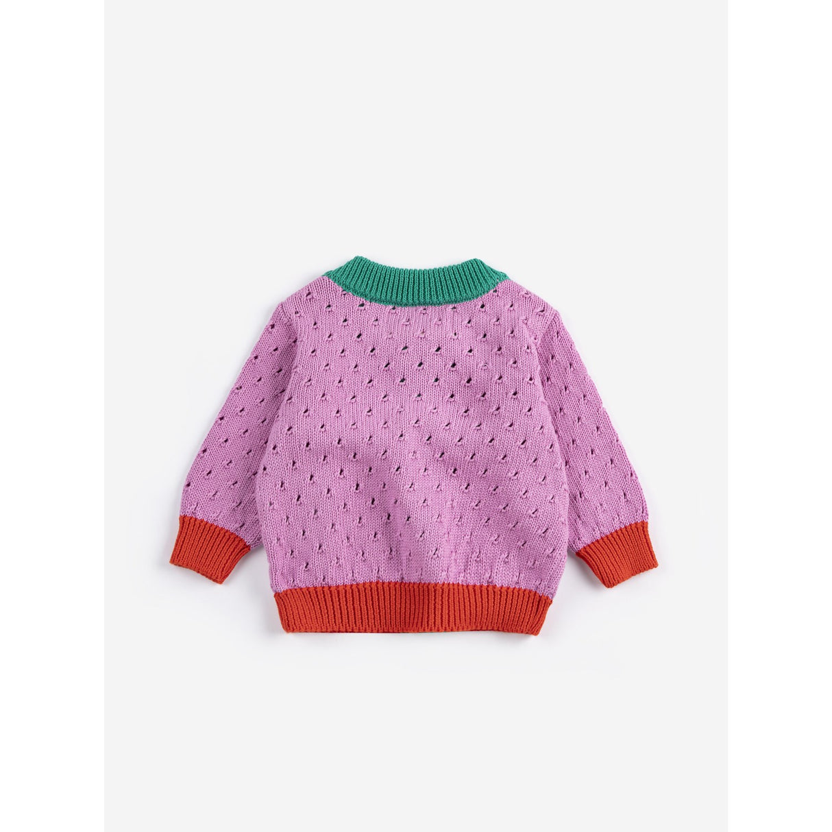 Bobo Choses Multicolor Farve Block Open Work Cardigan