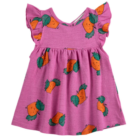 Bobo Choses Fuchsia Tangerine All Over Ruffled Kjole