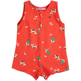 Bobo Choses Red Farm Adventure All Over Playsuit