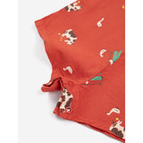 Bobo Choses Red Farm Adventure All Over Playsuit