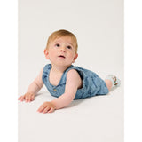 Bobo Choses Light Blue Pickles The Dog All Over Denim Playsuit