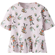Name It Cradle Pink Nmfmara Pippi Ss Nreg Top Sky