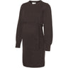 Mama;licious Hot Fudge Melange Mlnewanne L/S Abk Strik Kjole A. Noos