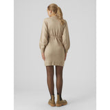 Mama;licious Natural Melange Mlnewanne L/S Abk Strik Kjole A. Noos
