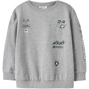 Name It Grey Melange Nmmnilius Ls Nreg Swe Bru Pb
