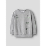 Name It Grey Melange Nmmnilius Ls Nreg Swe Bru Pb