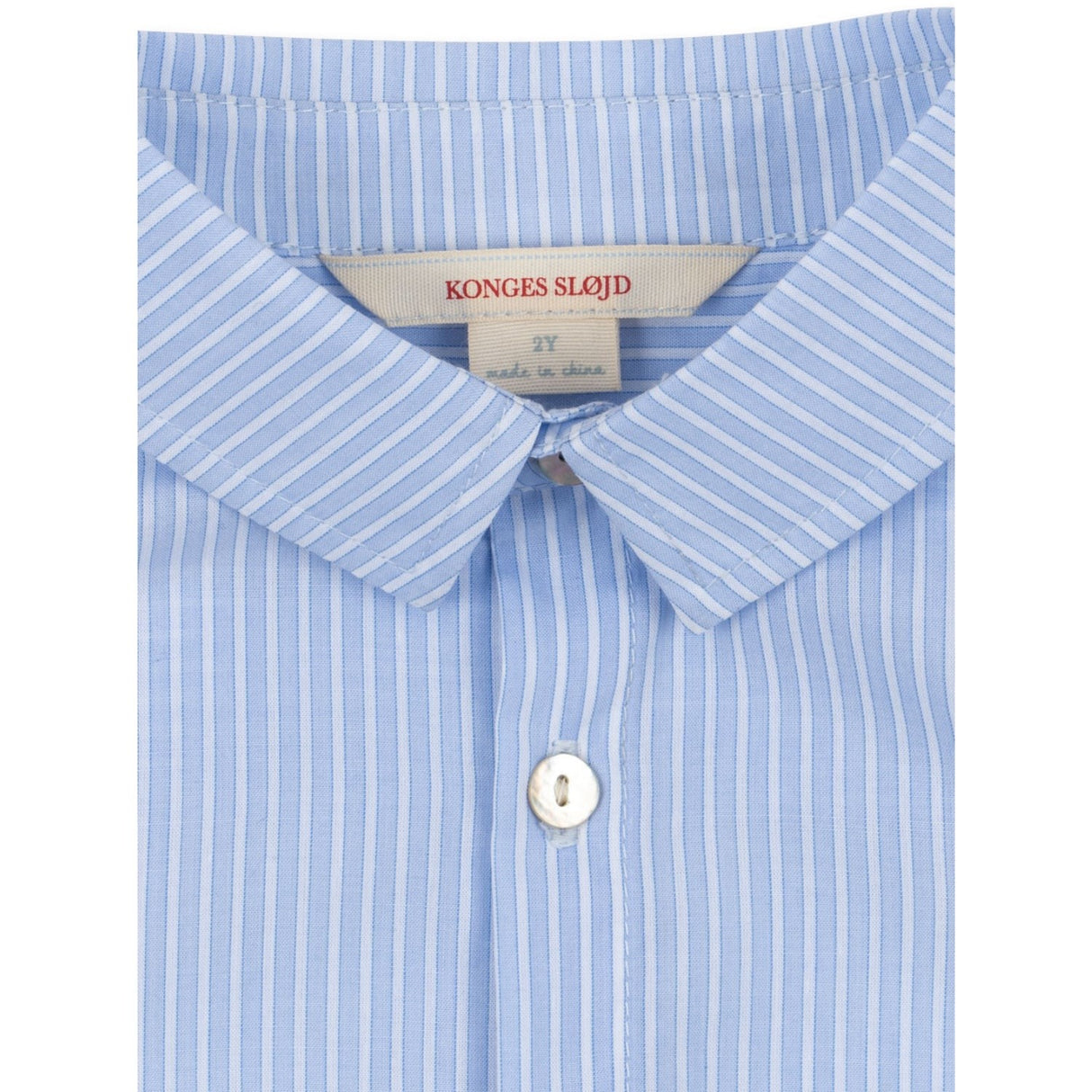 Konges Sløjd Blue Stripe Wes Skjorte Gots
